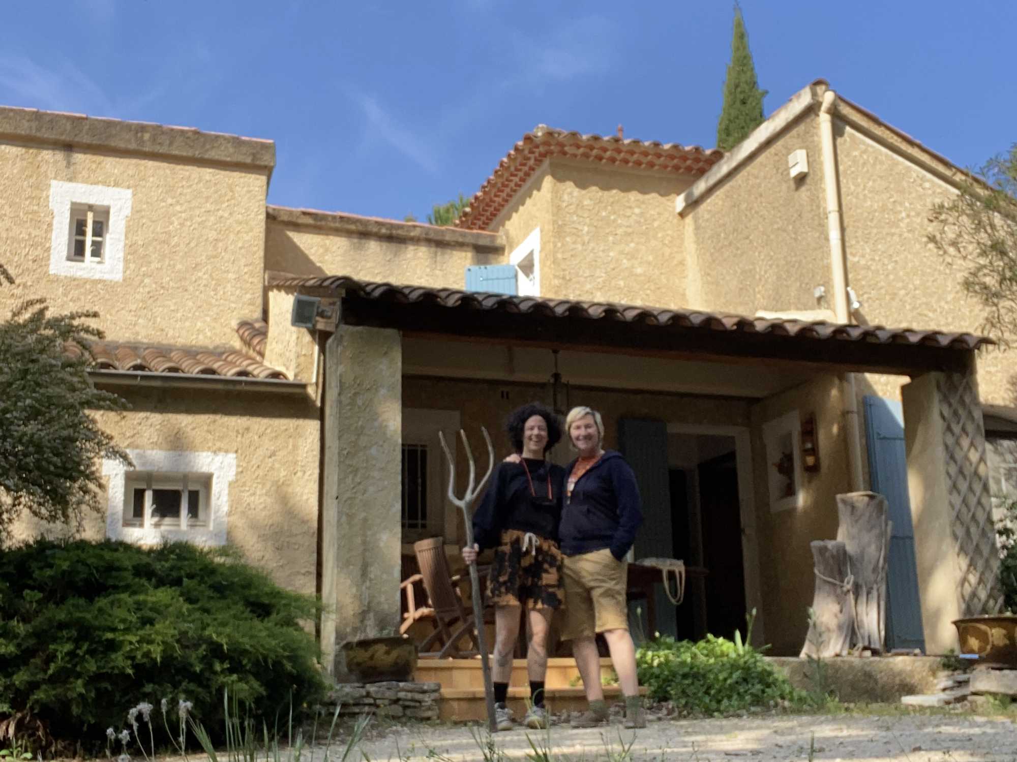 Nath Fuz and Abby Walworth, owners of Mas Pinède et Pierre in Provence Occitane, France