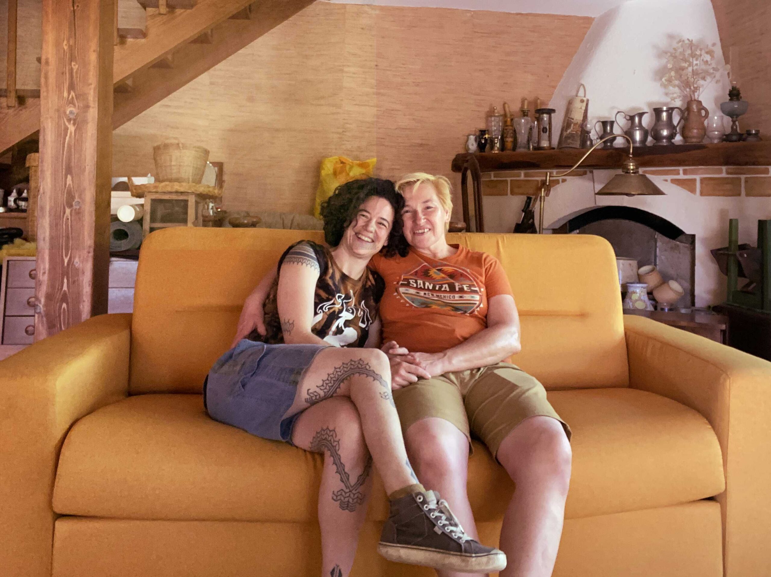 Nath Fuz and Abby Walworth, owners of Mas Pinède et Pierre in Provence Occitane, France